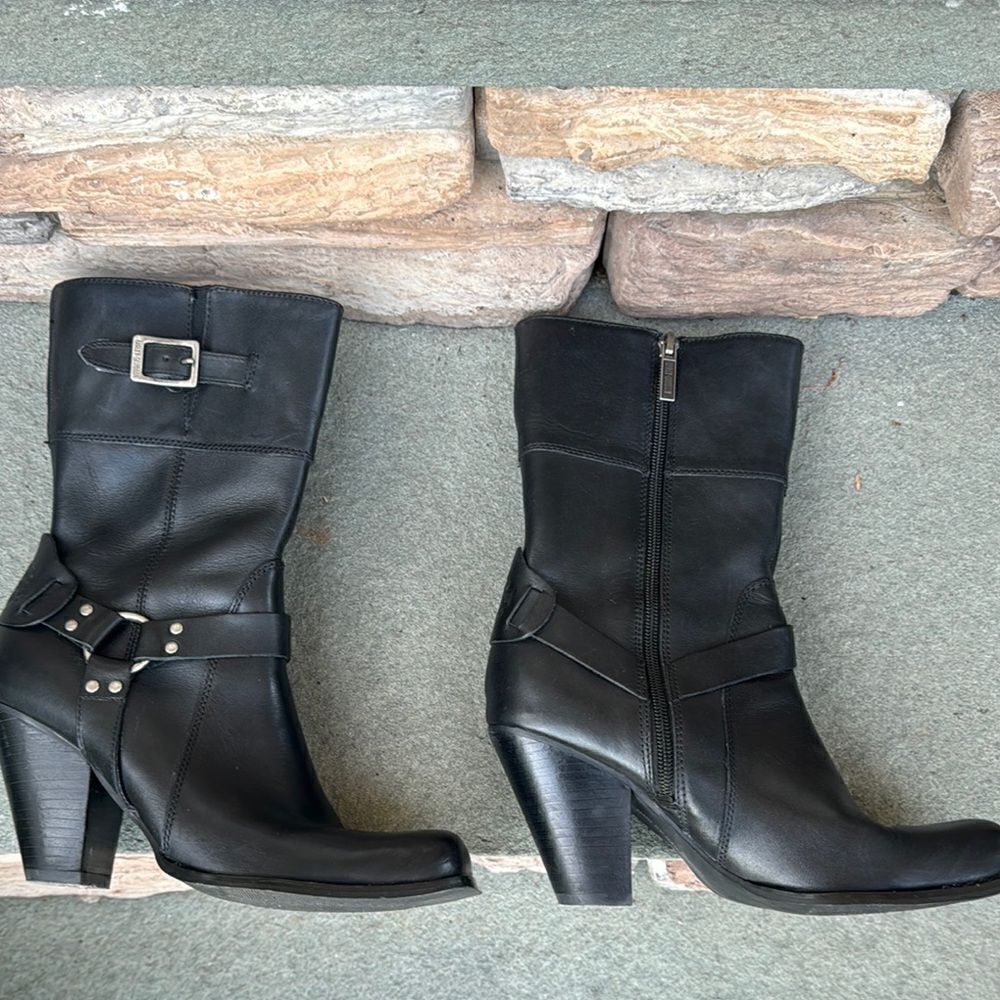 Harley-Davidson Black Leather Boots